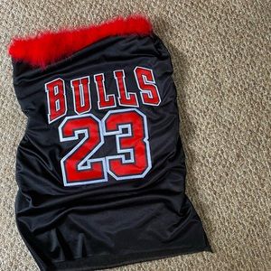 CUSTOM CHICAGO BULLS DRESS❤️🖤🤍